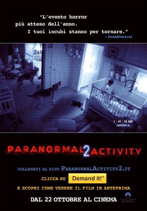 Locandina Paranormal Activity 2