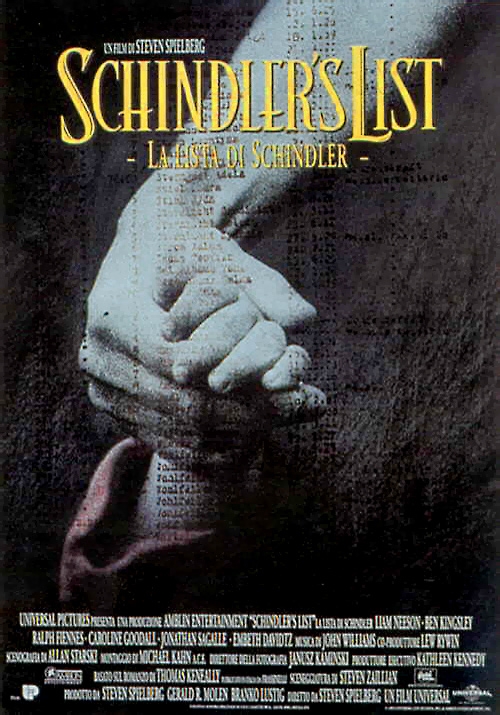 Locandina Schindler's List