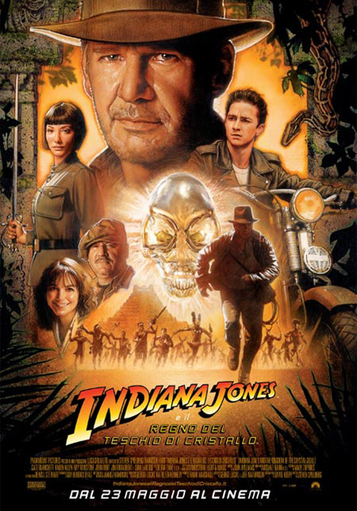 Locandina Indiana Jones e il Regno del Teschio di Cristallo 